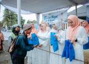 Ketua TP PKK Ibu Purnama Wulan Sari Mirza Bagikan Takjil di Mahan Agung, Bagikan Sedikitnya 800 Paket Takjil kepada Masyarakat