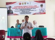 Diskominfotiksan Pesawaran Berikan Sosialisasi Bahaya Judi Online dan Penyebaran Hoaks pada TMMD ke-127