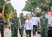Bupati Nanda Dampingi Wasev Panglima TNI Tinjau TMMD Ke-127 Kodim 0421/Lampung Selatan