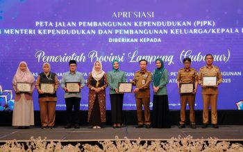 Pemprov Lampung Raih Penghargaan Apresiasi PJPK dari Menteri Kependudukan dan Pembangunan Keluarga/Kepala BKKBN RI